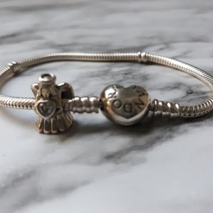 Authentic Pandora Bracelet with Angel Charm